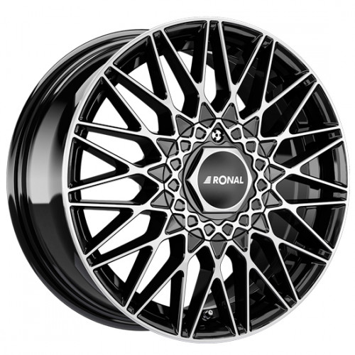 Ronal LSX W7 R16 PCD5x112 ET50 DIA76.1 jet black front diamond cut